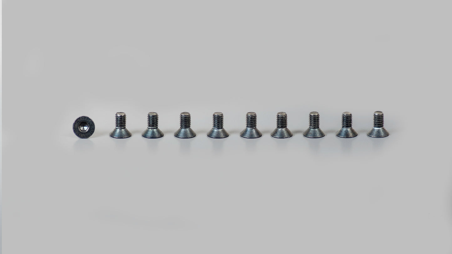 Cirklon Black Hex-Head Screws (Countersunk)
