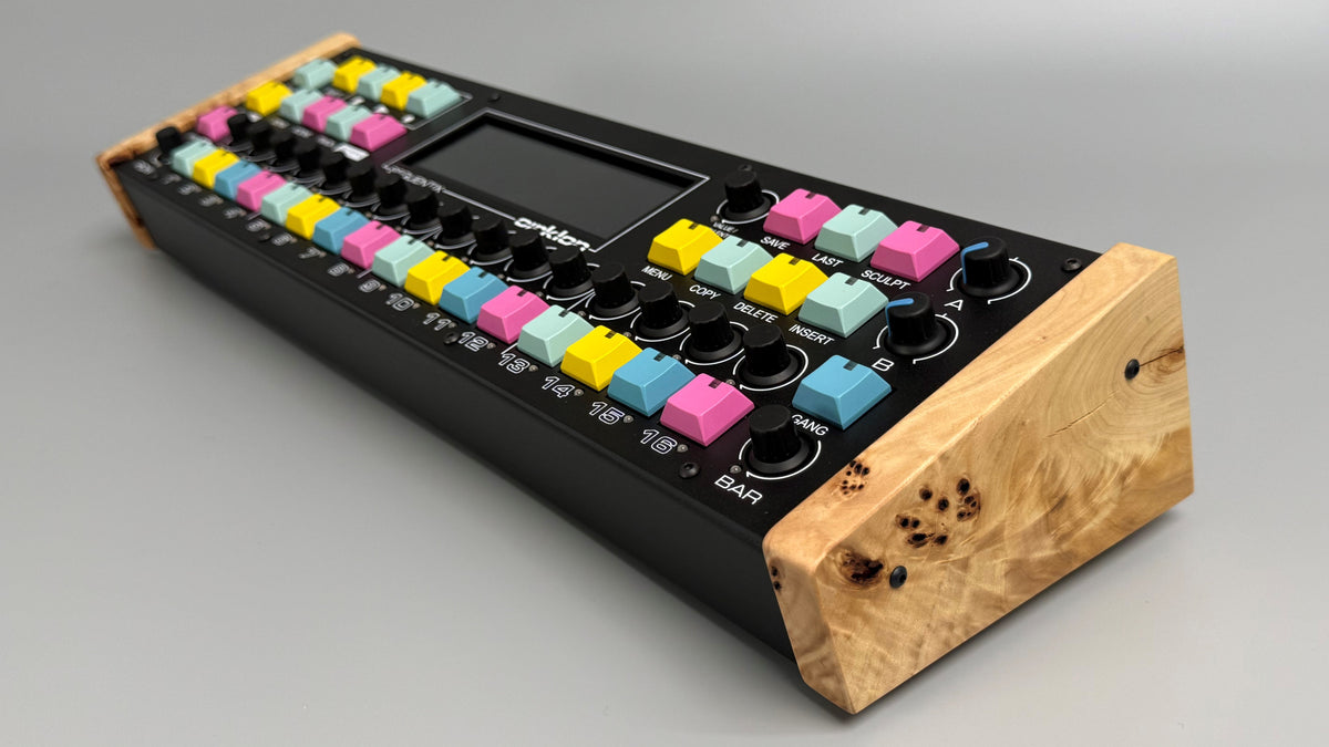 Cirklon2 Sequencer #4015, CVIO model, multicolour keys + burr poplar